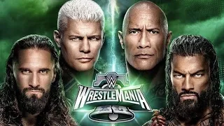 WWE 2K24 - ROMAN REIGNS & THE ROCK VS SETH ROLLINS & CODY RHODES AT WRESTLEMANIA 40 | WRESTLING R