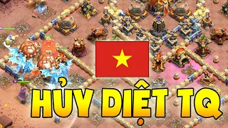 Trung Quốc Phải Khiếp Sợ Trước Rồng Điện Của Việt Nam - Bị Clear Cả 1 Clan 50 Slot | Clash Of Clans