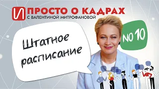 Просто о кадрах. Штатное расписание