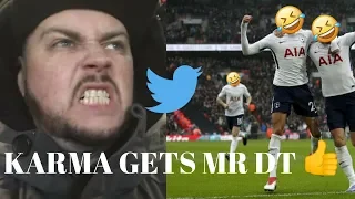 KARMA FOR MR DT FROM ARSENAL FAN TV IN DENIAL ABOUT HIS BELOVED GUNNERS - RANT - FUNNY