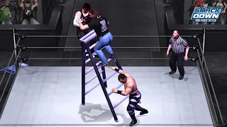 Triple Threat Ladder Match | Jeff Hardy vs Shawn Michaels vs Chris Benoit | WWE Smackdown! HCTP