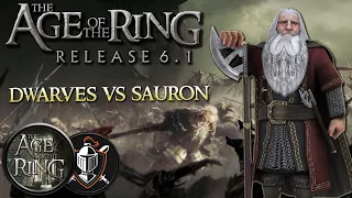 BFME 2 ROTWK Age of The Ring 6.1 "Playing as Dwarves" Dwarves vs Sauron!