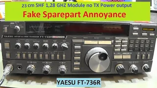 #233 Yaesu FT-736R defective 23cm SHF Transmitter repaired