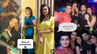 Sumedh Mudgalkar in Rohit Chandel birthday party | mallika doing her movie promotion💕✨