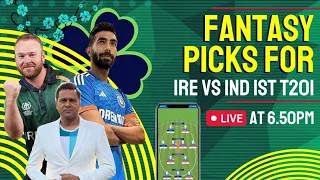 🔴 LIVE: Fantasy picks & pre-game analysis | #IREvsIND 1st T20I | Cricket Chaupaal
