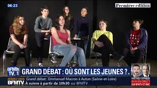 Ces jeunes témoignent de leur manque d'intérêt pour le grand débat et de leurs inquiétudes