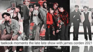 taekook | The Late Late Show with James Corden 2021