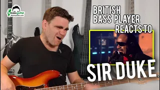 British Bass Player Reacts: Sir Duke By Stevie Wonder