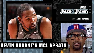 Jalen Rose reacts to Kevin Durant being out 4-6 weeks with MCL injury | Jalen & Jacoby