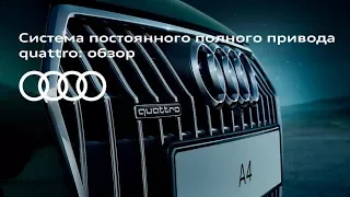 Система постоянного полного привода quattro: обзор