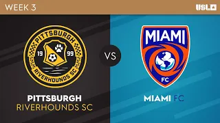 Pittsburgh Riverhounds SC v Miami FC: March 24, 2023