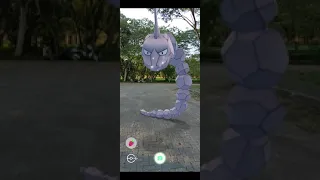 playing with my onix in real life - pokemon go fest #Shorts