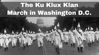 8th August 1925: More than 50,000 members of the Ku Klux Klan stage a march in Washington D.C.