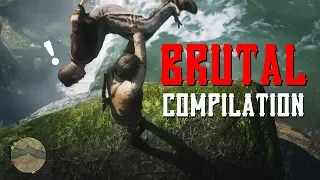 red dead redemption 2 - HOGTIE & LASSO BRUTALITY - FUNNY & GRUESOME KILL COMPILATION (ep.1)