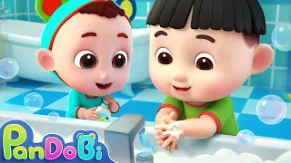 Wash Your Hands Song | Healthy and Good Habits for Kids | Pandobi Nursery Rhymes & Kids Songs