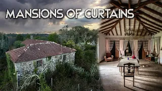 Remote Abandoned Mansion of Curtains in the Mountains of Portugal