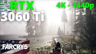 Far Cry 5: RTX 3060 Ti + AMD Ryzen 7 5800X | 4K & 1440p | Max Settings