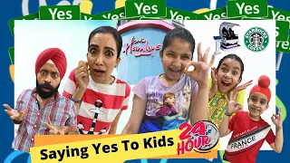 Saying Yes To Kids - 24 Hours Challenge | Ramneek Singh 1313 | RS 1313 VLOGS