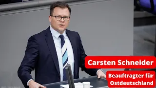 Carsten Schneider: Beauftragter der Bundesregierung für Ostdeutschland