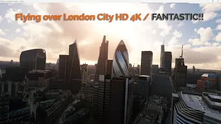 Flying over London City in a FULL HD 4K experience. Incredible flight