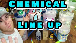 My Chemical Line Up for Pressure Washing & Soft Washing