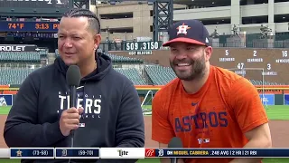 Miguel Cabrera and José Altuve Final Game Against Each Other