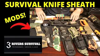 Survival Knife Sheath Modifications