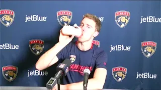 Spencer Knight, Postgame: Florida Panthers 6, Detroit Red Wings 1