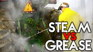 INDUSTRIAL STEAM CLEANER | How to Steam Clean Grease from Heavy Equipment