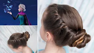 Прическа Эльзы на коронацию | Холодное сердце | Elsa's Frozen Coronation Hairstyle Tutorial