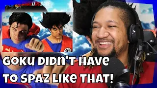 Reaction to Goku vs Superman. Epic Rap Battles of History