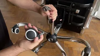 How to open (remove/ dismantle) desk chair wheels