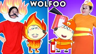 Wolfoo Firefighter Put Out The Fire - Parody The Story Of Wolfoo and Friends | Woa Parody