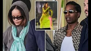 Downcast Rihanna arrives in Milan with A$AP Rocky as new videos go viral of the singer doing