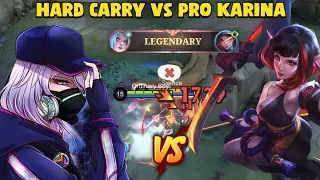 SUPER INTENSE GAME! WHEN THIS PRO KARINA DESTROYS MY TEAM | NATALIA GAMEPLAY 2024 - MLBB