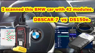 DS150e clone(Autocom 2021) vs DBSCAR 7 ProDiag. Scann BMW G12 without problems.New firmware updat