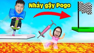 Nhảy gậy Pogo Siêu Cao Vượt Thử Thách bqThanh và Ốc Ai Khéo Léo Hơn ???