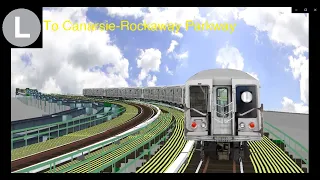 OpenBVE Throwback: L Train To Canarsie-Rockaway Parkway (R40 Slant)(1990s)