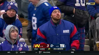 Giants Fans BOO Team After QB Sneak on 3rd & 9 😳