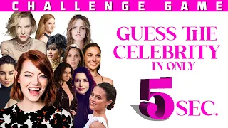 GUESS THE CELEBRITY | GUESS 50 FEMALE ACTOR IN 5 SEC | GUESSING GAMES 2023
