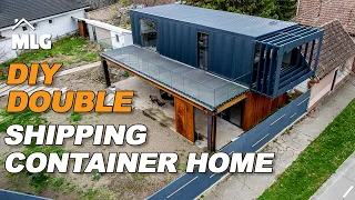 Building MLG Lux DOUBLE Shipping Container Home  Step by step DIY - TimeLapse #diy #containerhouses