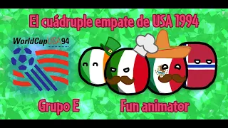 El Cuádruple Empate del Grupo E de USA 1994 - Fun animator