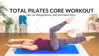 30 Minute Mat Pilates Total Core Workout- get a flatter tummy! Safe for Lower Back Pain