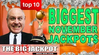 Top 10 BIGGEST JACKPOT$ 💥November 2018 💥| The Big Jackpot