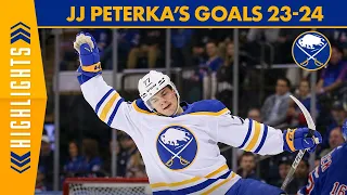 GOALLLL! | Watch Every Single One Of JJ Peterka's Goals From 2023-24 | Buffalo Sabres