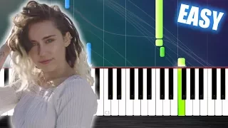 Miley Cyrus - Malibu - EASY Piano Tutorial by PlutaX