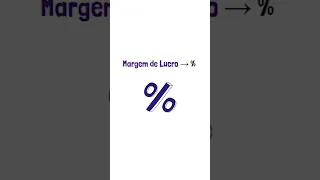 FORMA SIMPLES PARA CALCULAR MARGEM DE LUCRO! #shortsvideo #shorts