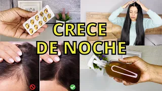 ✅CRECE TU CABELLO DURANTE LA NOCHE 😱REMEDIOS CASEROS (deja de caerse y Nace pelo nuevo)😍