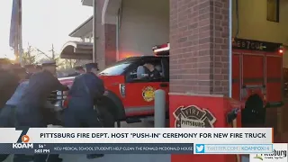 Pittsburg Fire Department unveils their new fire truck.