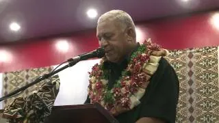 Fijian Prime Minister Voreqe Bainimarama signs Agreement for Constructions of New Ba Hospital.